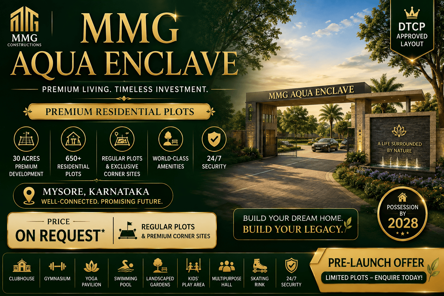 MMG Anugraha Enclave Mysore - DTCP Approved Residential Plots