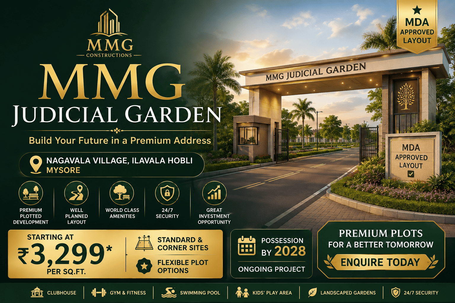 MMG Judicial Garden - Premium Residential Plots Mysore