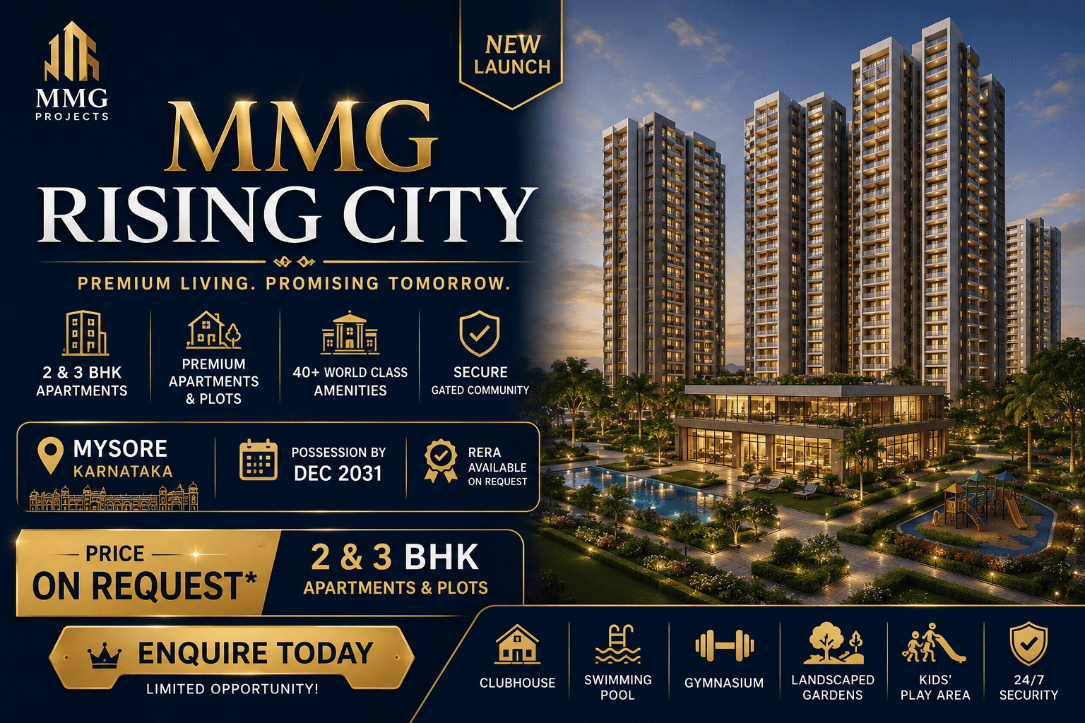 MMG Rising City Mysore - New Launch Apartments